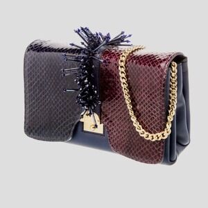Marc Jacobs Collection RARE Genuine Python Cliky Embellished Evening Bag